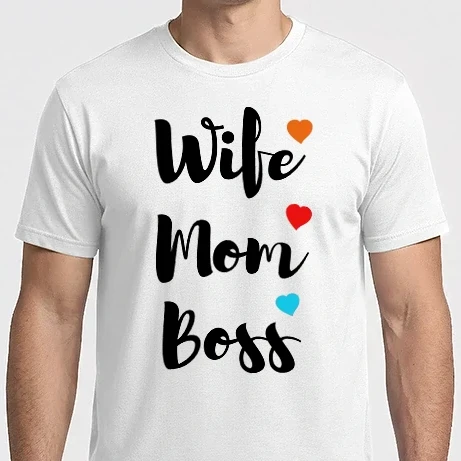Férfi Imperial póló - wife mum boss