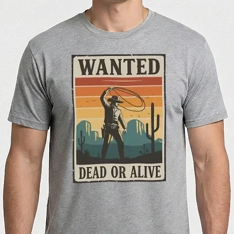 Férfi Imperial póló - Wanted poszter