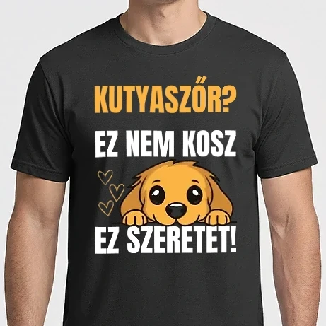 Férfi Imperial póló - Kutyaszőr? Ez nem kosz. Ez szeretet. - kutya - póló - gazdi - kosz - divat - desing
