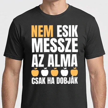 Férfi Imperial póló - Nem esik messze az alma csak ha dobják -