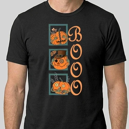 Férfi Alap póló - Boo Pumpkins