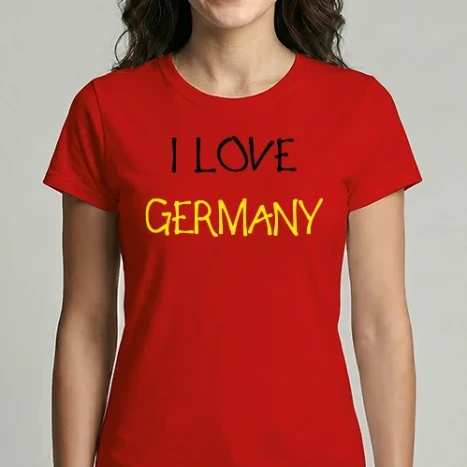 Női Imperial póló - I Love Germany