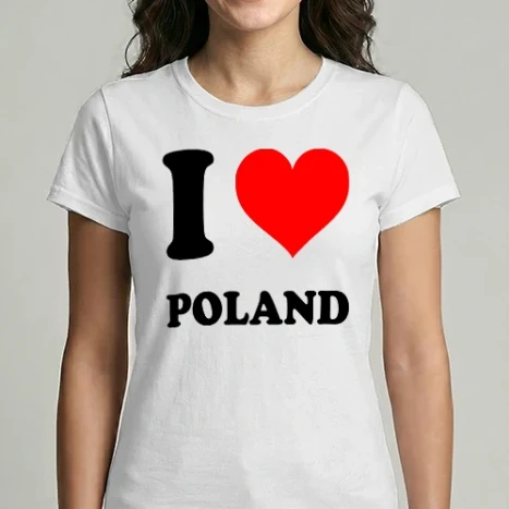 Női Imperial póló - I Love Poland