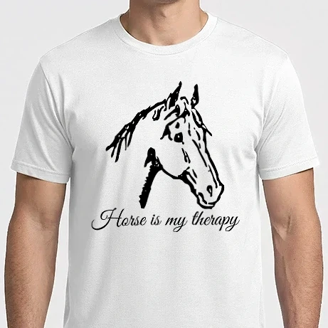 Férfi Imperial póló - Horse is my therapy