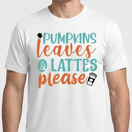 Férfi Imperial póló - Pumpkins leaves and lattes please