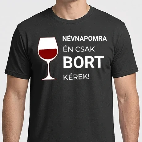Férfi Imperial póló - névnapomra csak bort