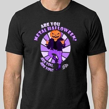 Férfi Alap póló - Are You Metal Halloween B