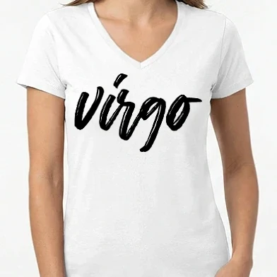 Női V-nyakú póló - Virgo