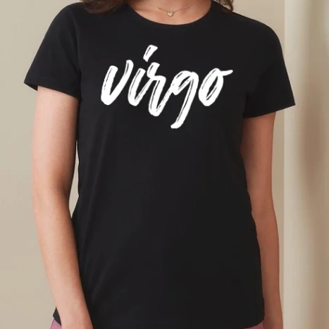 Női prémium kerek nyakú póló  - Virgo