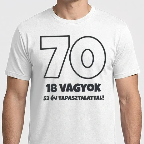 Férfi Imperial póló - 70 - 18 vagyok 52 áv tapasztalattal