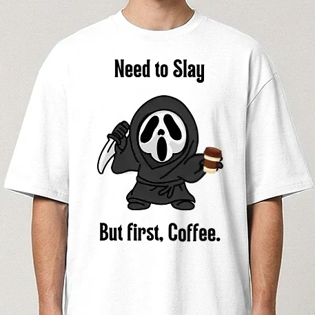 Oversize póló - Needtoslay.Butfirstcoffee.Minta 