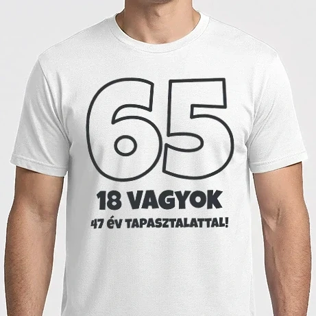 Férfi Imperial póló - 65 - 18 vagyok 47 év tapasztalattal