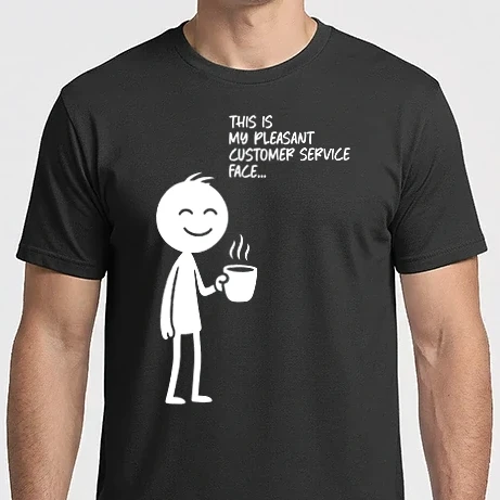 Férfi Imperial póló - This is my pleasant customer service face