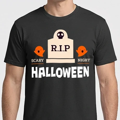 Férfi Imperial póló - Halloween Night RIP