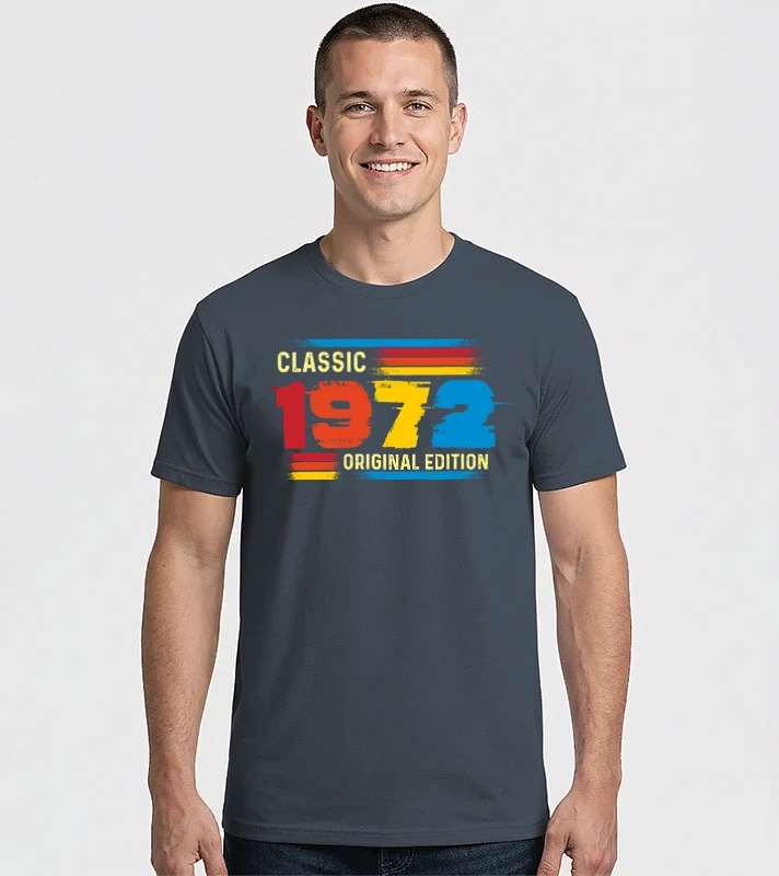 classic, original edition, retro, vintage évszám, születésnapi dátum, 1972 – Férfi Imperial póló
