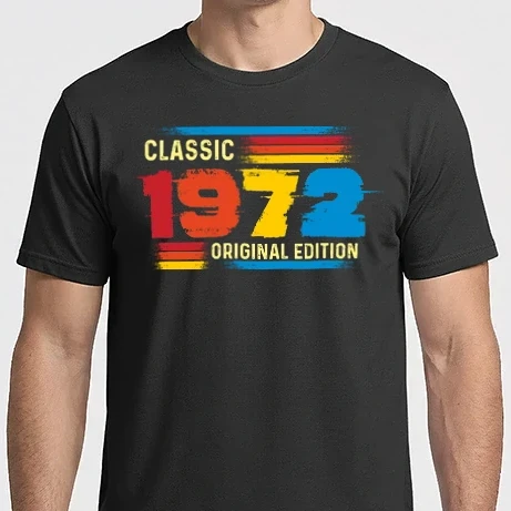 Férfi Imperial póló - classic, original edition, retro, vintage évszám, születésnapi dátum, 1972