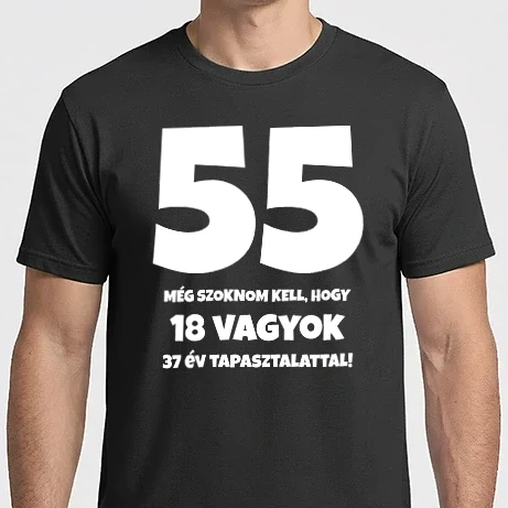 Férfi Imperial póló - 55 - még szoknom kell, hogy... - fehér
