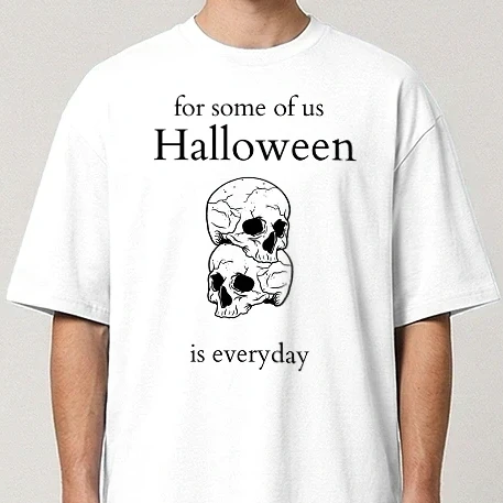 Oversize póló - Halloween.Is.Everyday - minta