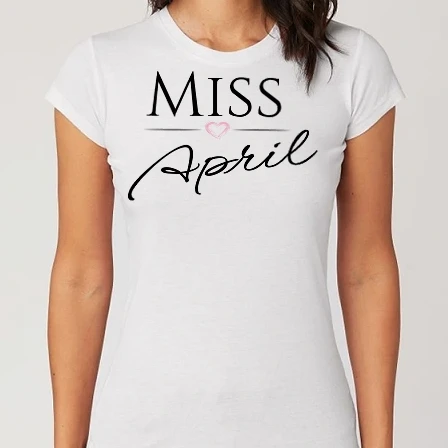 Női Alap póló - Miss April