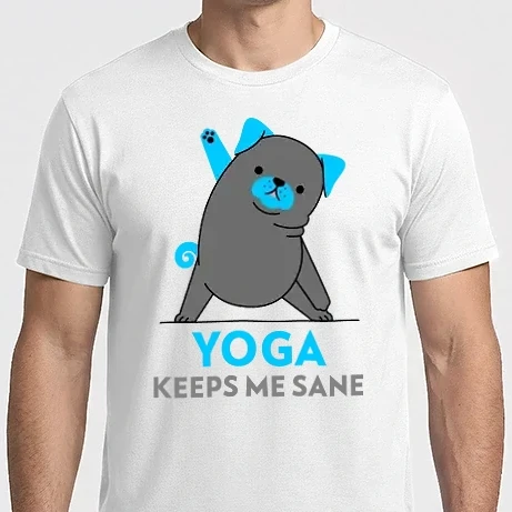 Férfi Imperial póló - Yoga keeps me sane- Jógától maradok egyben