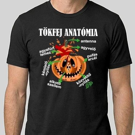 Férfi Alap póló - Tökfej Anatómia