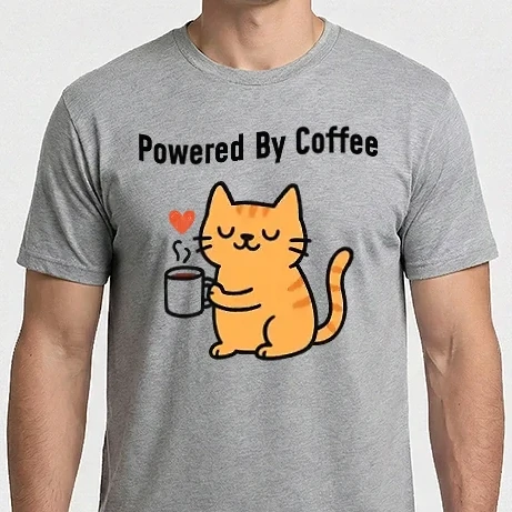 Férfi Imperial póló - Powered By Coffee Cicás