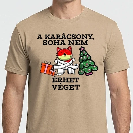 Férfi Imperial póló - A KARÁCSONY soha nem érhet véget