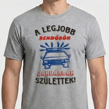 Férfi Imperial póló - Rendőr szülinapja január