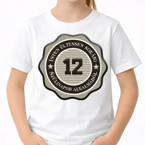 Uniszex gyerek Póló - 12 éves