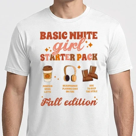 Férfi Imperial póló - Basic white girl starter pack