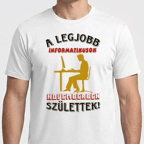 Férfi Imperial póló - Informatikus férfi szülinapja november