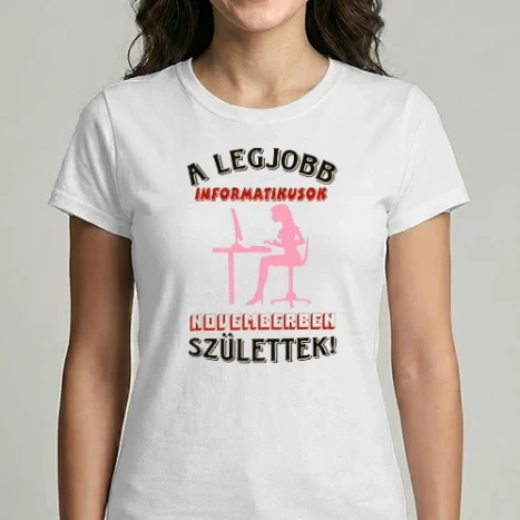 Női Imperial póló - Informatikus nő szülinapja november