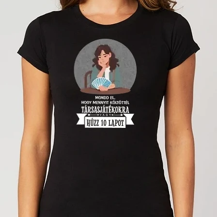 Női Alap póló - Húzz 10 lapot