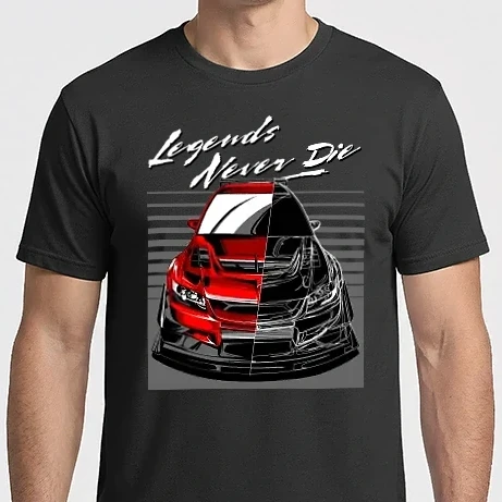 Férfi Imperial póló - MITSUBISHI EVO 9 - LEGENDS NEVER DIE