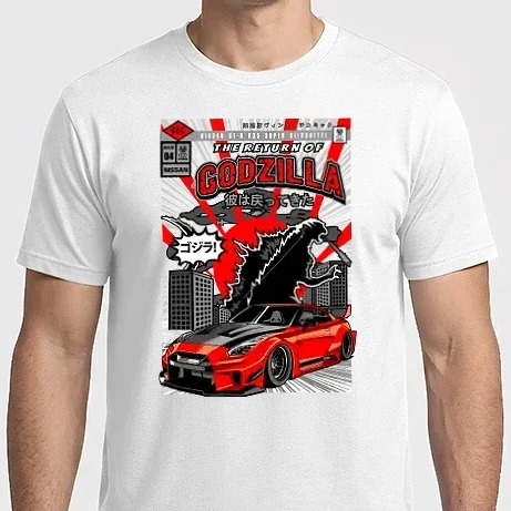 Férfi Imperial póló - GODZILLA R35 SKYLINE