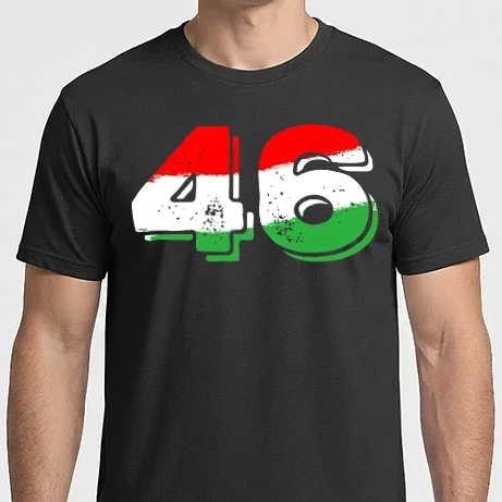 Férfi Imperial póló - magyar trikolor, piro fehér zöld szám 46