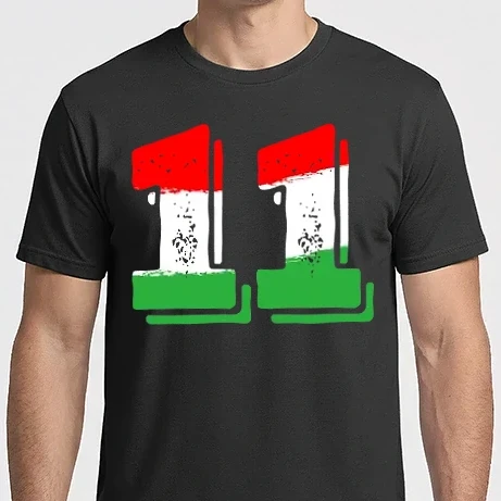 Férfi Imperial póló - magyar trikolor, piros fehér zöld szám 11