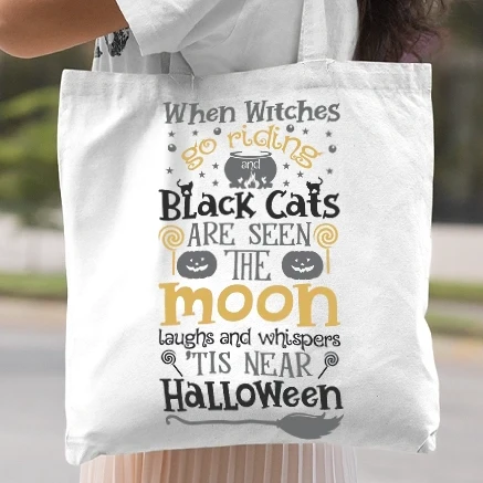 Vászontáska - When Witches go riding