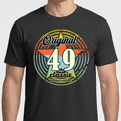 Férfi Imperial póló - original classic, limited edition, születésnapi embléma, 49 éves