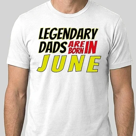 Férfi Alap póló - Legendary Dads are born in June