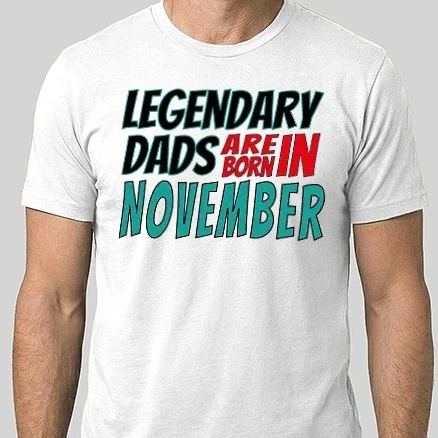 Férfi Alap póló - Legendary Dads are born in November