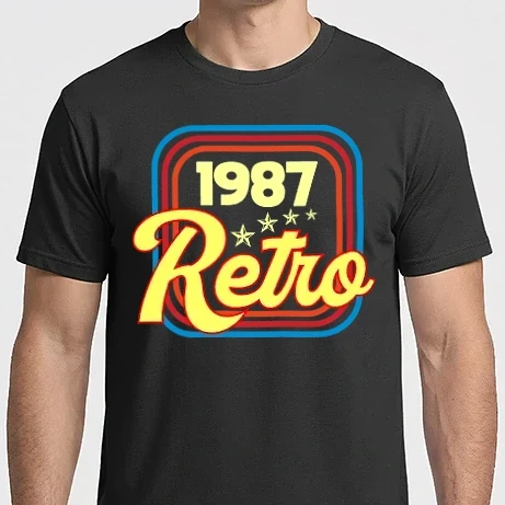 Férfi Imperial póló - retro születésnapi felirat dátummal 1987
