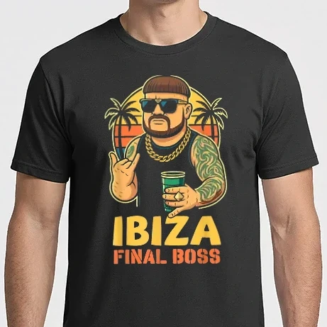 Férfi Imperial póló - Ibiza Final Boss