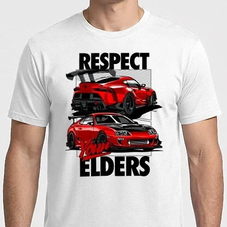 Férfi Imperial póló - TOYOTA SUPRA - RESPECT YOUR ELDERS