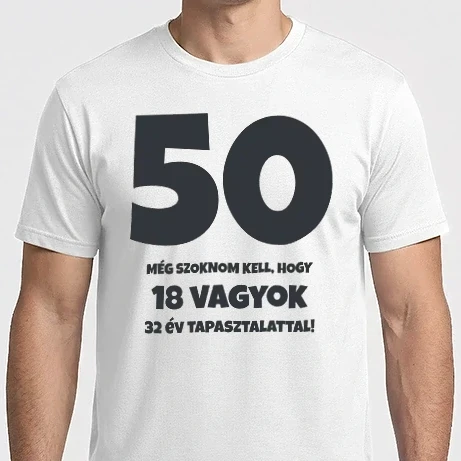Férfi Imperial póló - 50 - még szoknom kell, hogy...