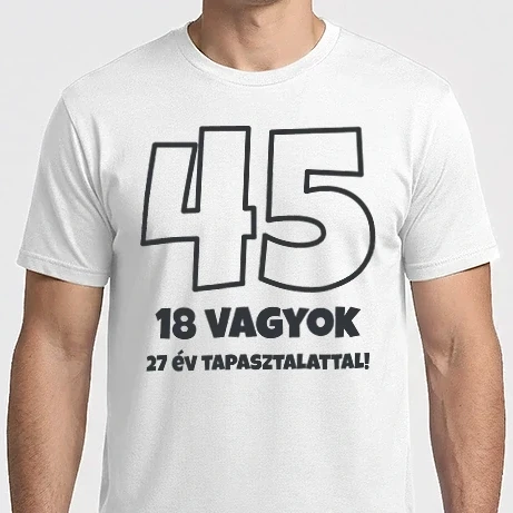 Férfi Imperial póló - 45 - 18 vagyok 27 év tapasztalattal