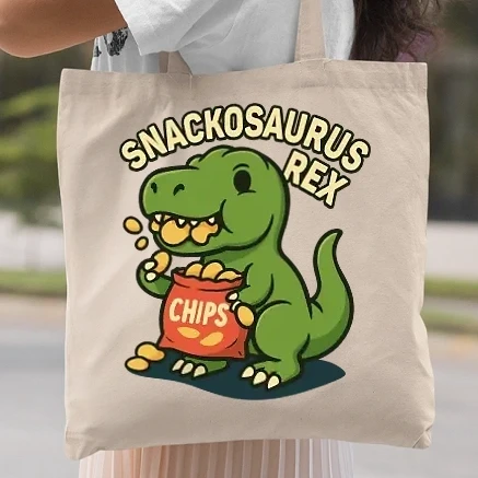 Vászontáska - Snackosaurus Rex