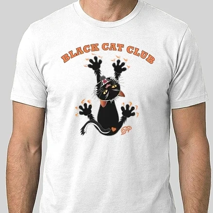 Férfi Alap póló - Black Cat Club