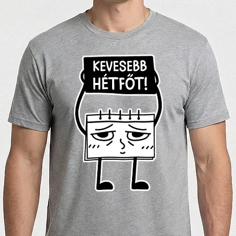 Férfi Imperial póló - Kevesebb hétfőt!