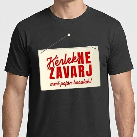 Férfi Imperial póló - Kérlek ne zavarj, mert pofán baszlak!